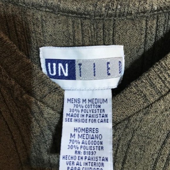 Men's United olive green sweater - Picture 3 of 5